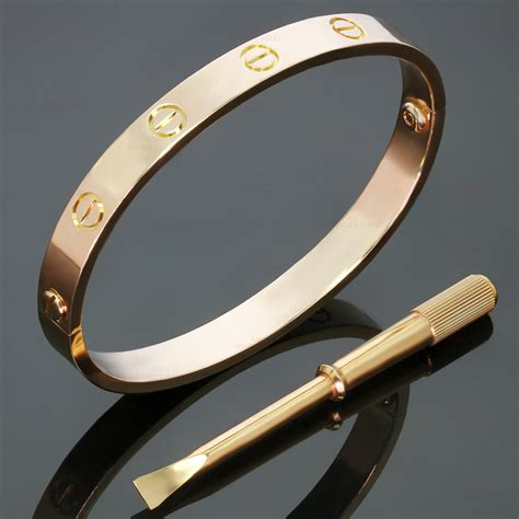 cartier love bangle rose gold|cartier love bracelet rose gold.